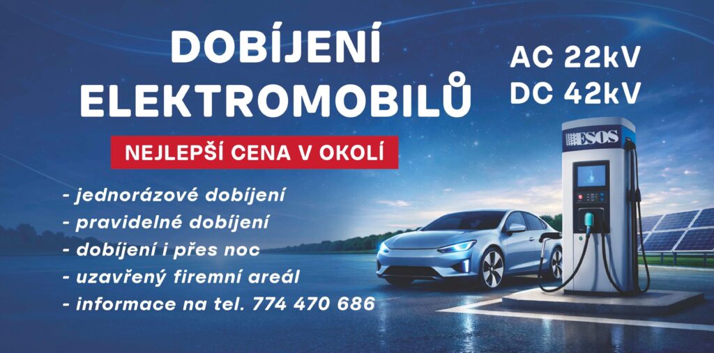 Dobíjecí stanice
Elektromobily
ESOS Ostrava